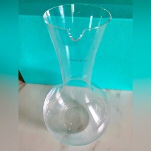 Tiffany & Co. Crystal Carafe Decanter for Wine or Water, Box, Ribbon
